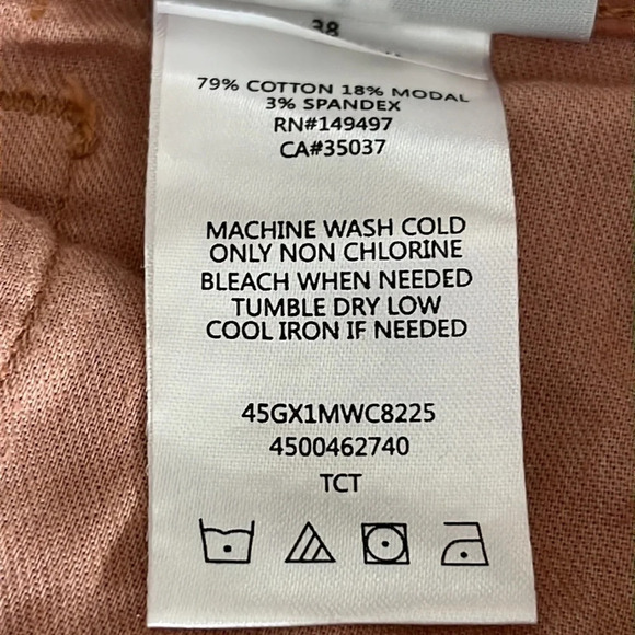 Joe's Jeans Kinetic Brixton Straight & Narrow Jeans in Salmon - NWOT - Size 38 - Picture 8 of 9